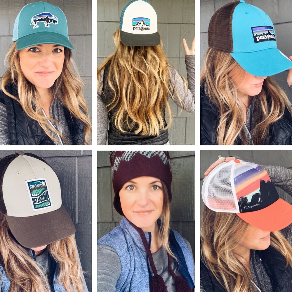 Patagonia Fitz Roy Horizons Blue Trucker Hat - Picture 8 of 8